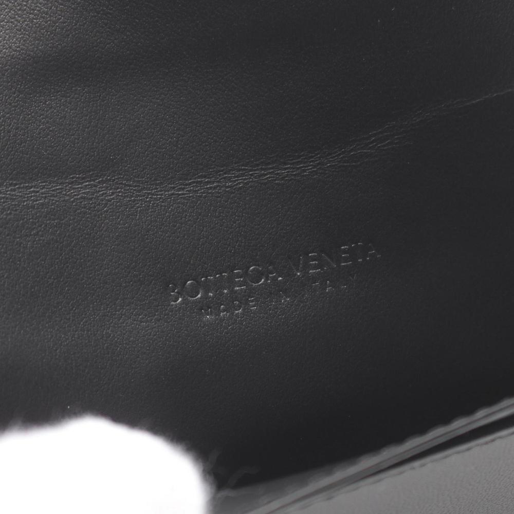 BOTTEGA VENETA Intrecciato Leather Business Card Holder Black - Picture 5 of 5